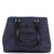 PRADA Logo Open Tote Denim with Leather Medium