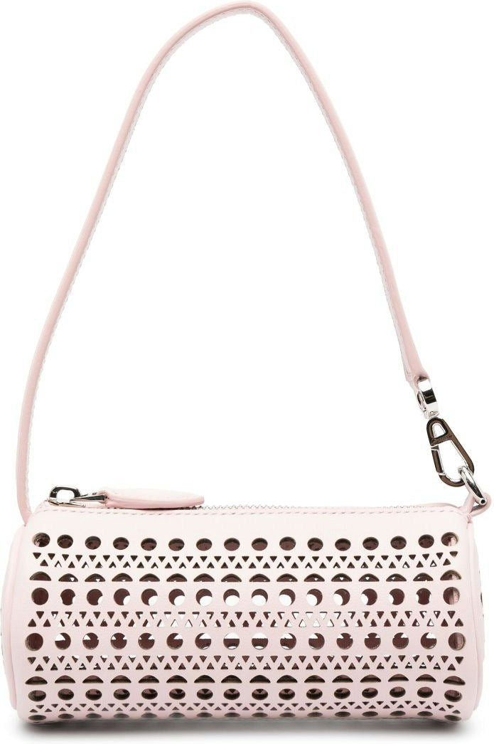 AlaÃ¯a Women's Tube Mini Leather Shoulder Bag in Powder | Size UNI | AA1P042CA262