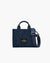 The Crystal Denim Small Tote Bag in Dark Wash Crystal