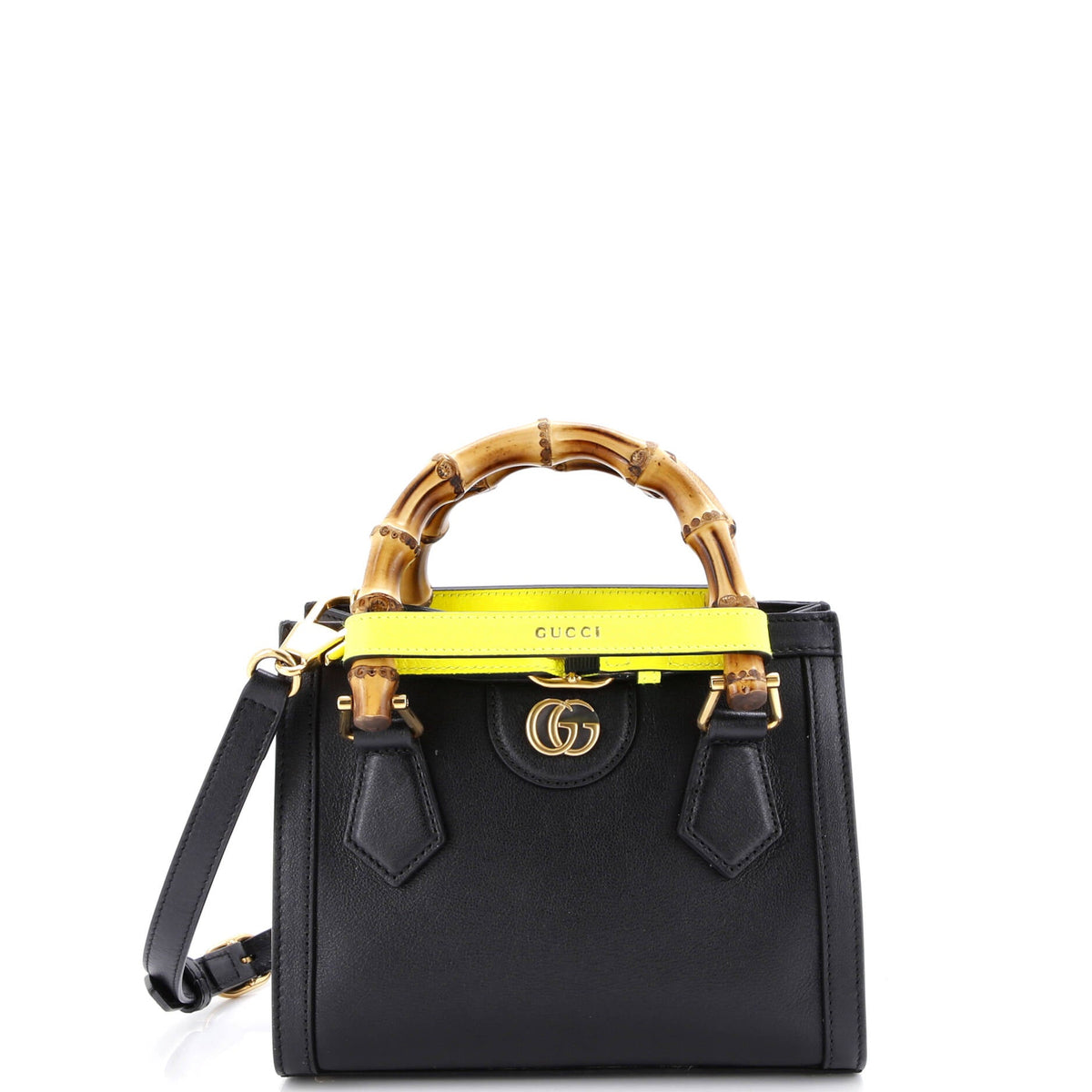 Gucci GUCCI Diana NM Bamboo Handle Tote Leather Mini