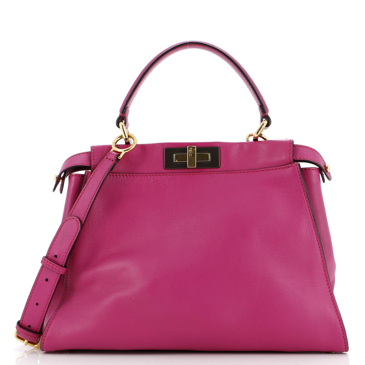 Fendi FENDI Peekaboo Bag Rigid Leather Regular