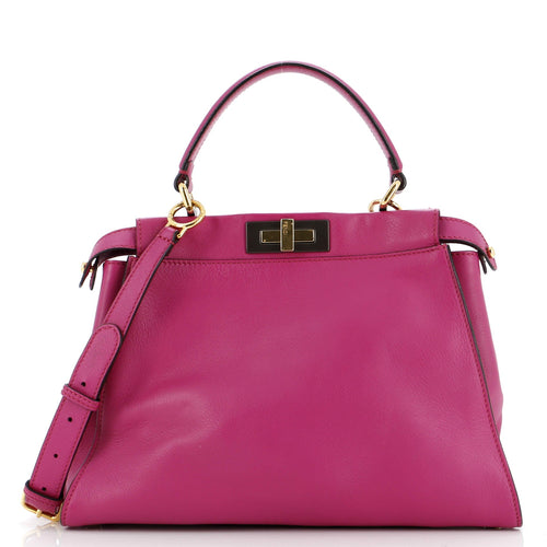 FENDI Peekaboo Bag Rigid Leather Regular