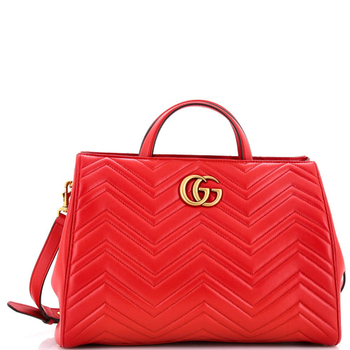 GUCCI GG Marmont Tote Matelasse Leather Medium