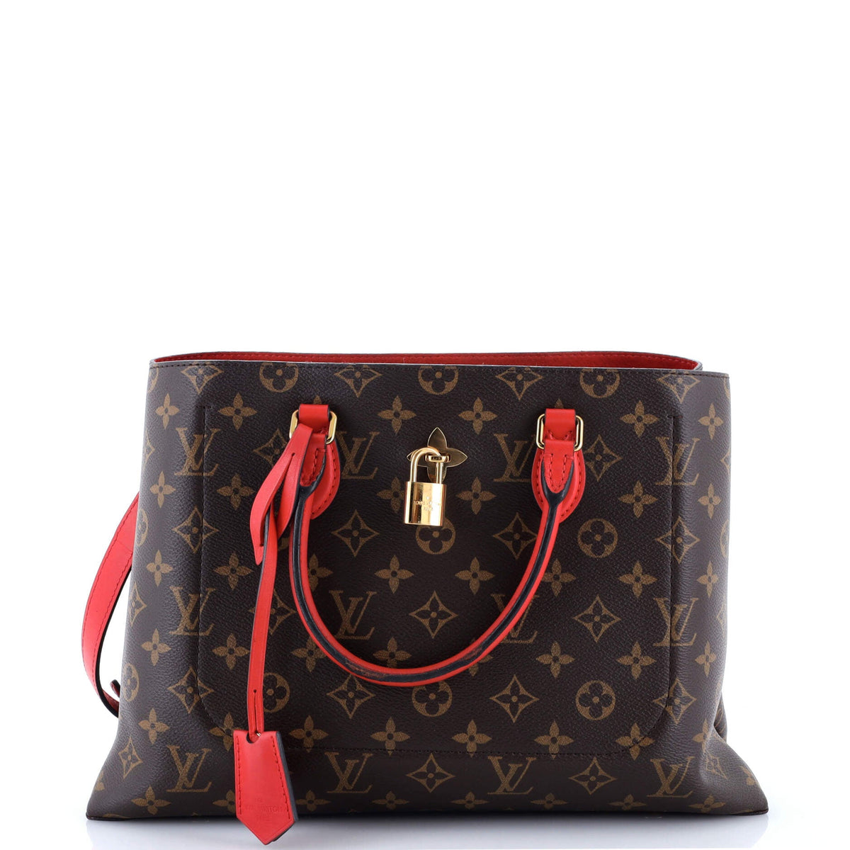 Louis Vuitton Flower Tote Monogram Canvas with Leather