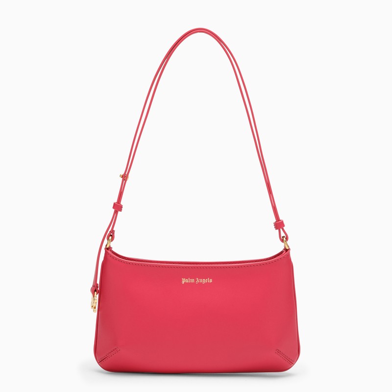 Palm Angels Giorgina fuchsia leather shoulder bag