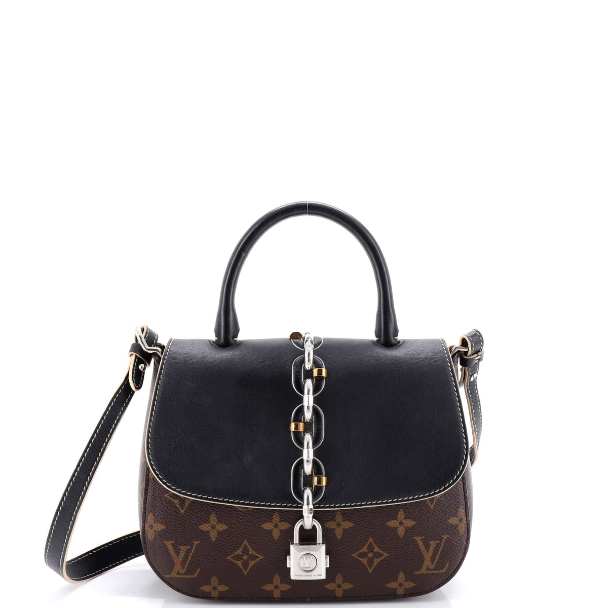 Louis Vuitton Chain It Handbag Monogram Canvas with Leather PM