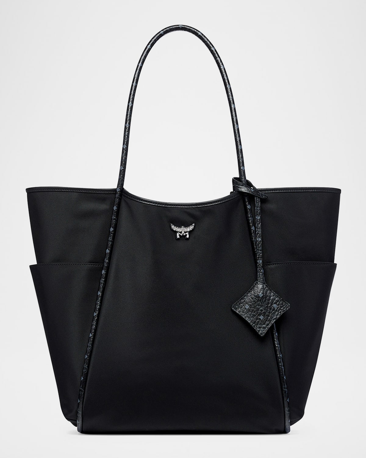 MCM Aren Extra Large Nylon Shopper Tote Bag