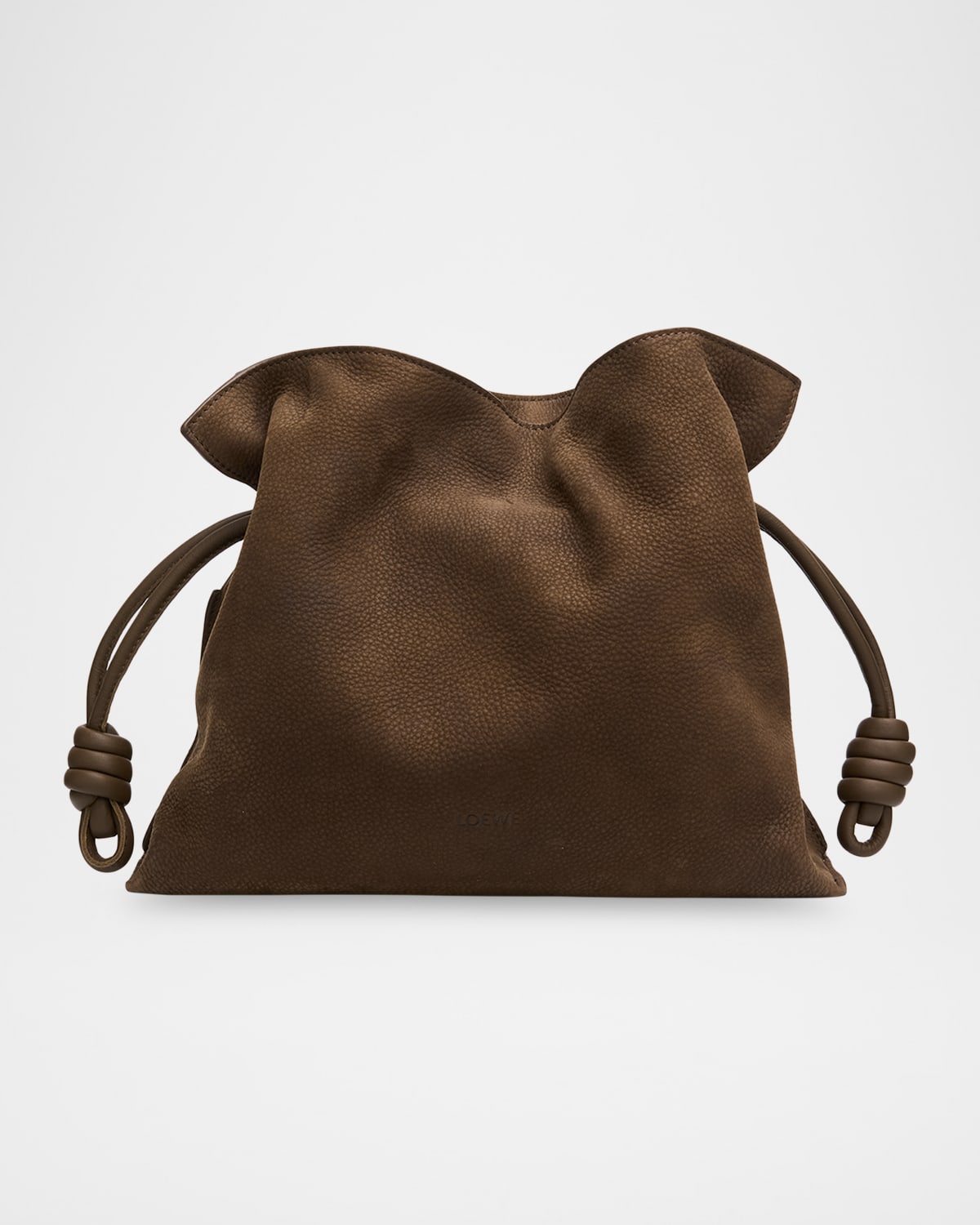 Loewe Flamenco Clutch Bag in Nubuck Leather