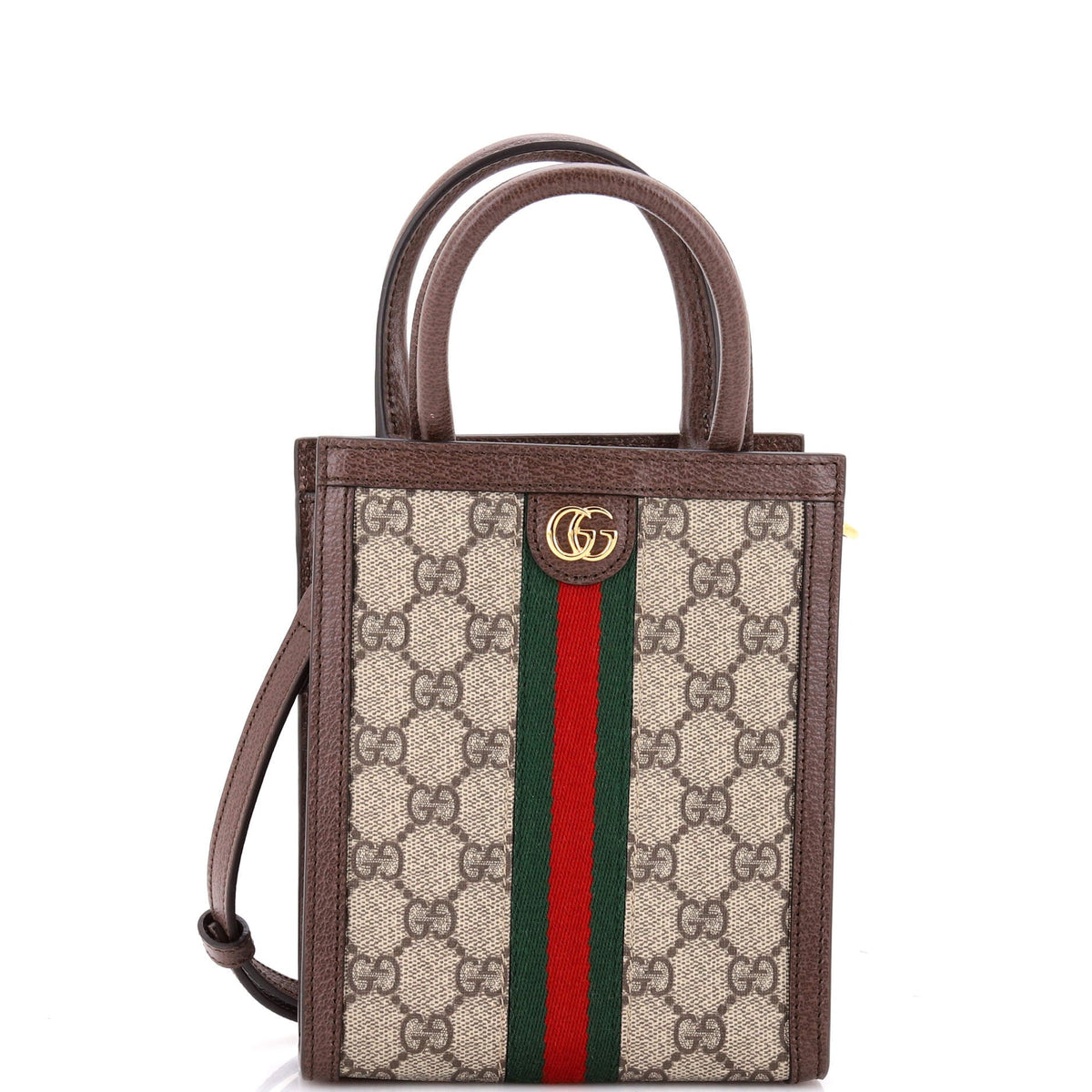 Gucci GUCCI Ophidia Convertible Tote GG Coated Canvas Super Mini