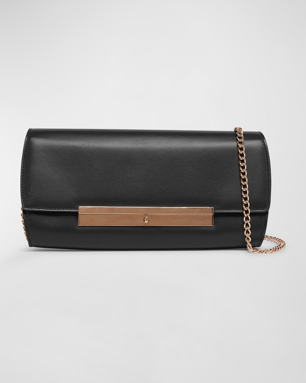 Gabriela Hearst Nik Leather Clutch Bag with Chain Strap