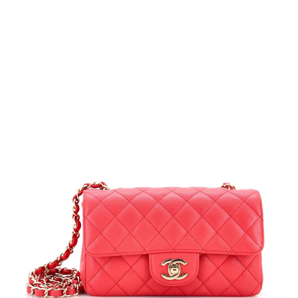 Chanel CHANEL Classic Single Flap Bag Quilted Caviar Mini
