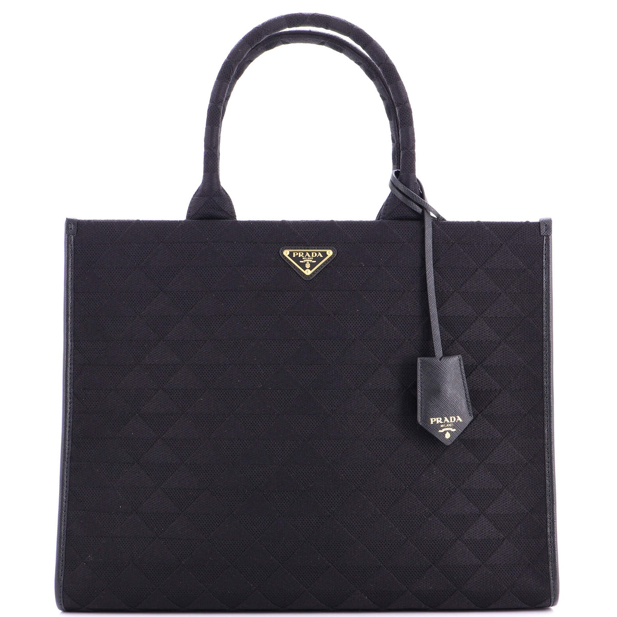 Prada PRADA Symbole Shopper Tote Jacquard Large