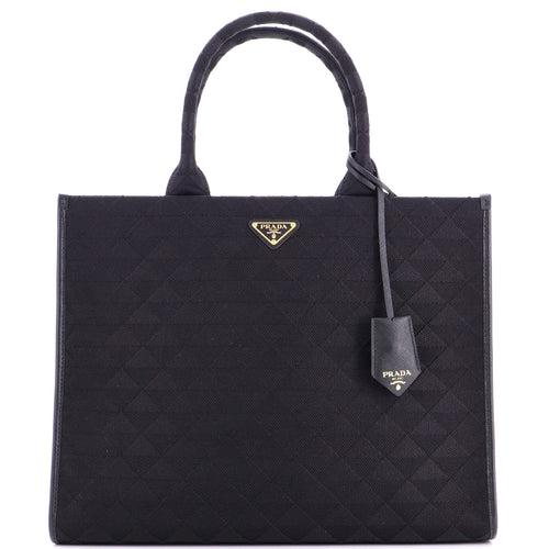 PRADA Symbole Shopper Tote Jacquard Large
