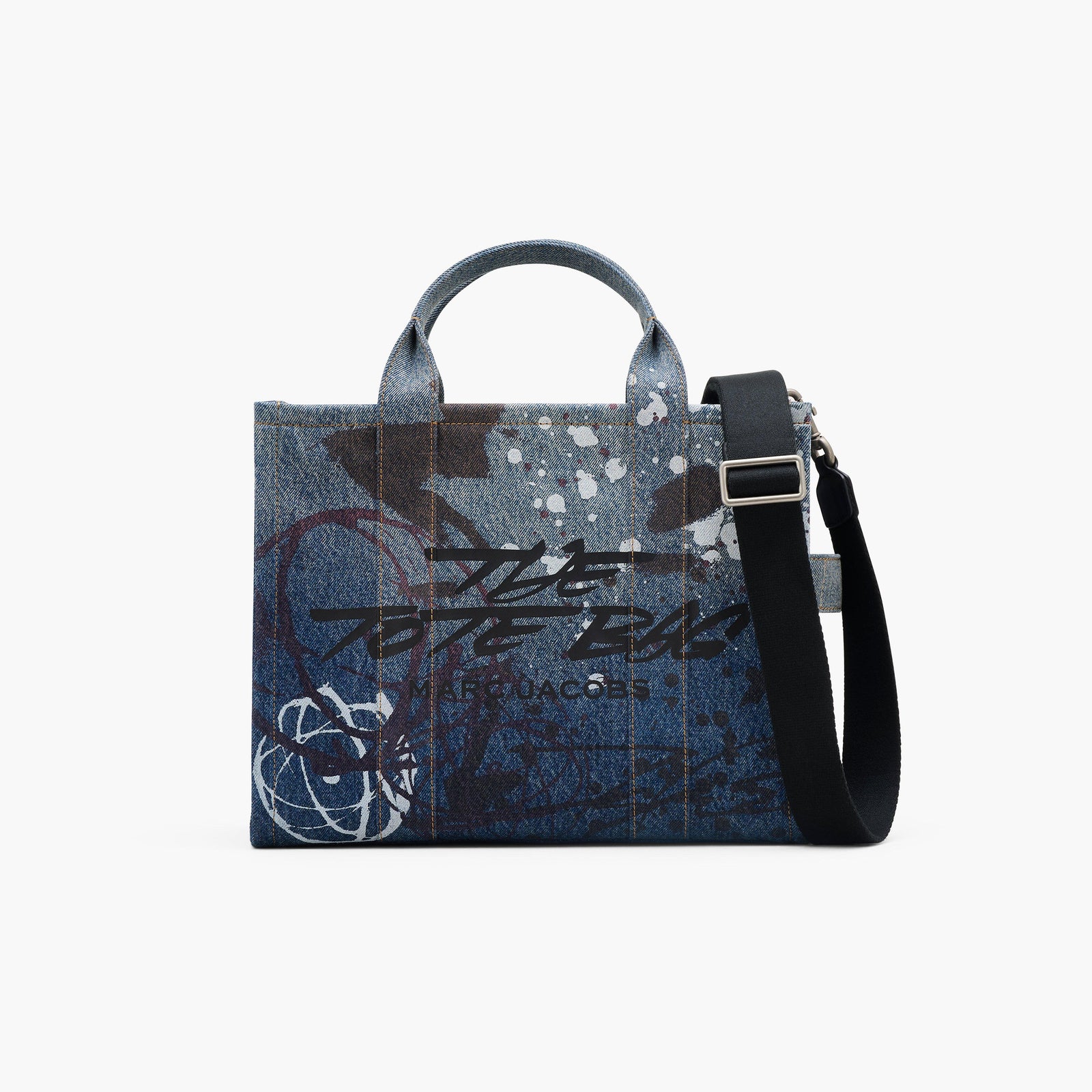 Marc Jacobs Futura x Denim MediumTote Bag in Indigo Multi