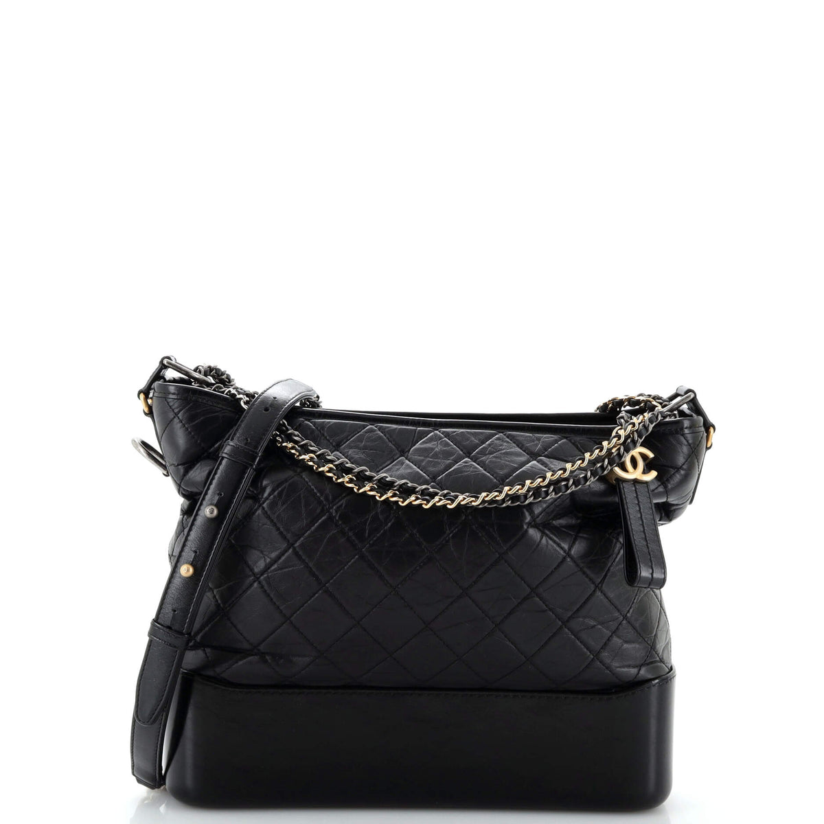Chanel CHANEL Gabrielle Hobo Quilted Aged Calfskin Large