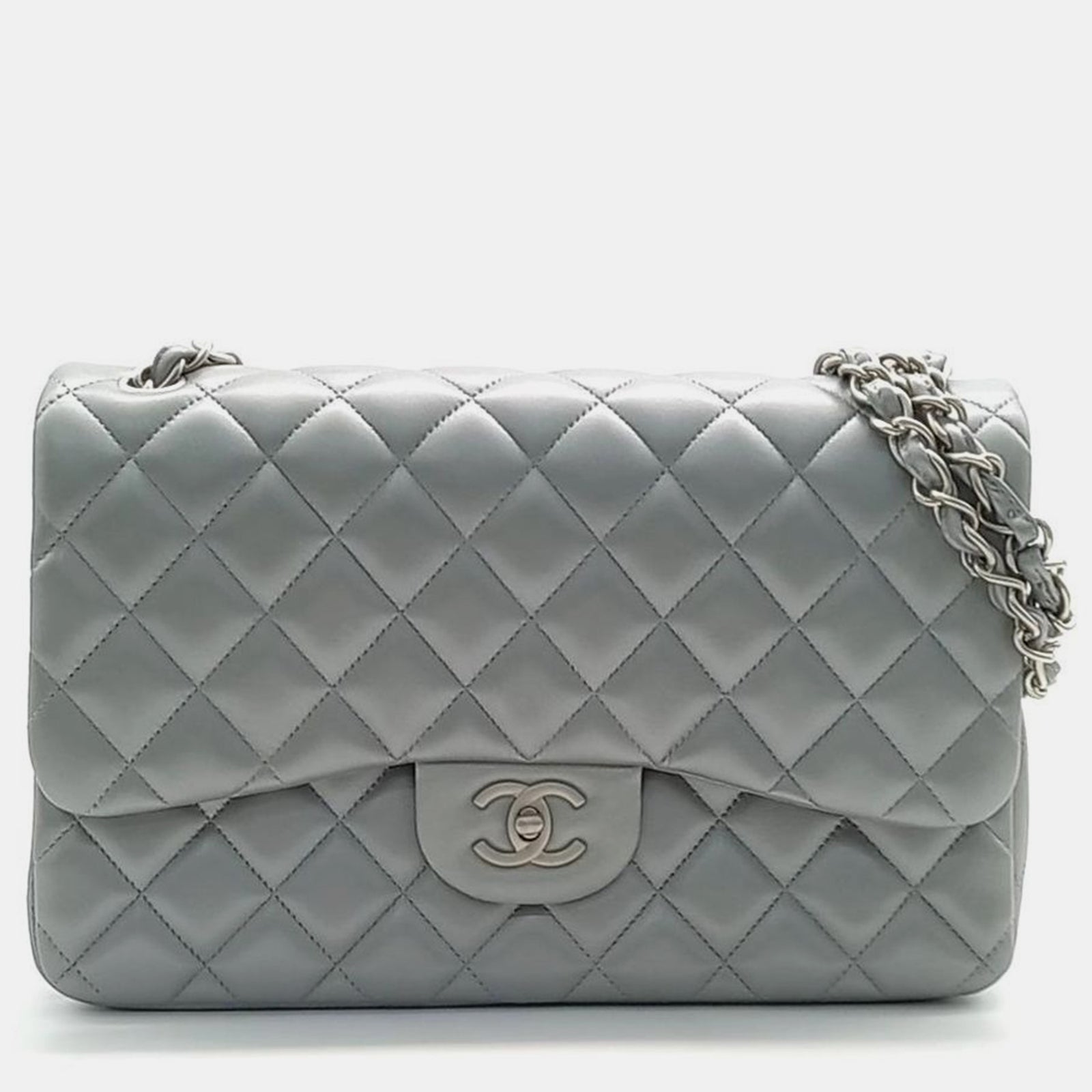 Chanel Klassische Jumbo-Tasche aus Lammleder