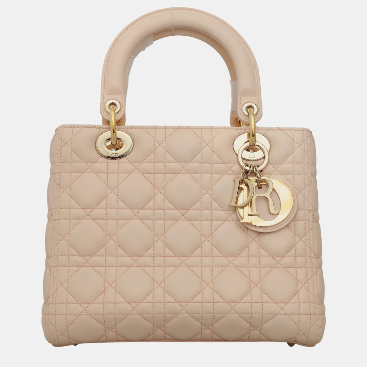 Dior Christian Soft Pink Leather Lady Bag