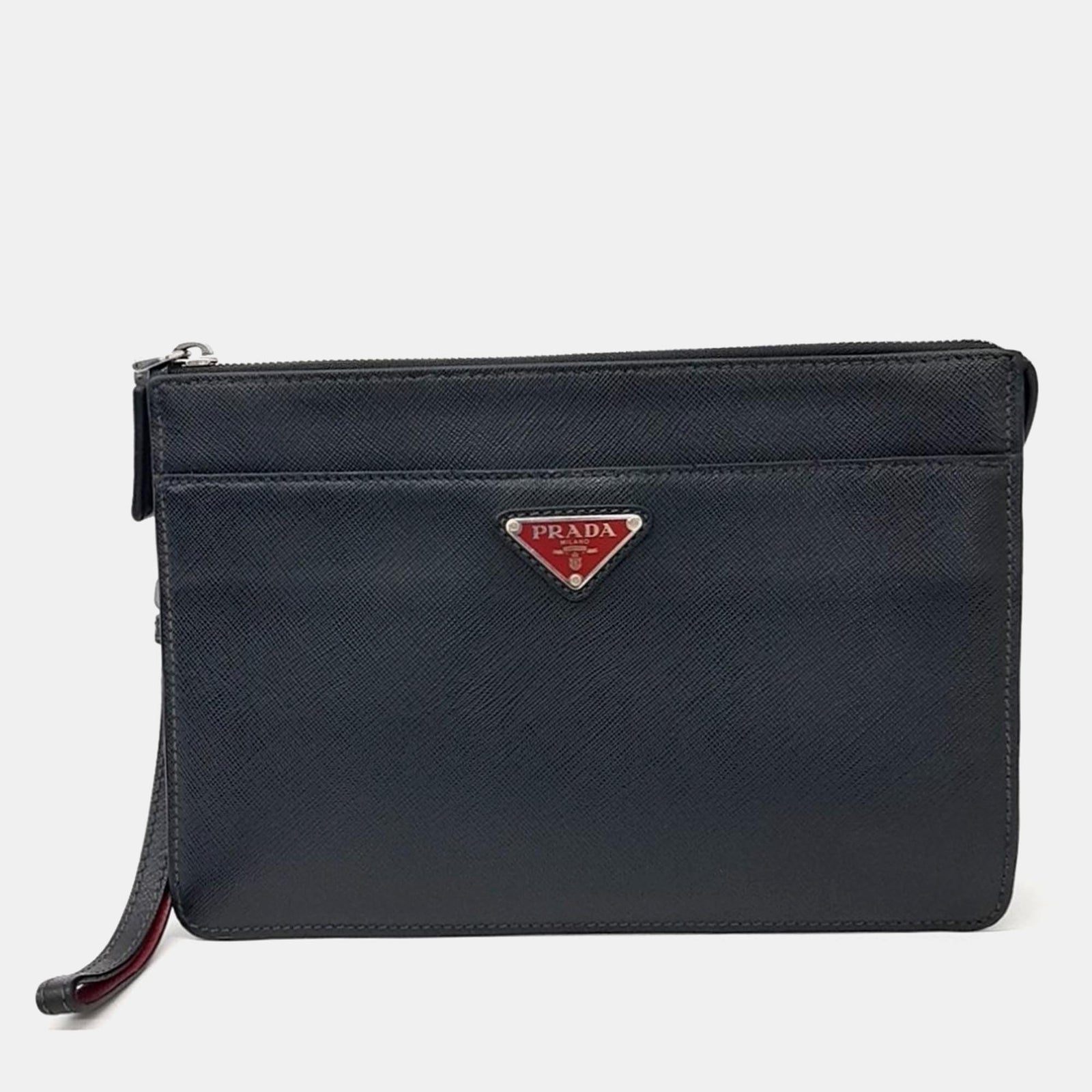 Prada Dreifache Clutch aus Saffiano