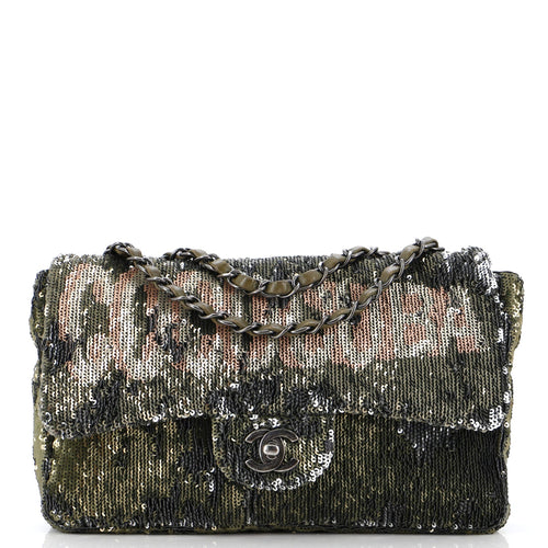 CHANEL Coco Cuba Flap Bag Sequins Medium