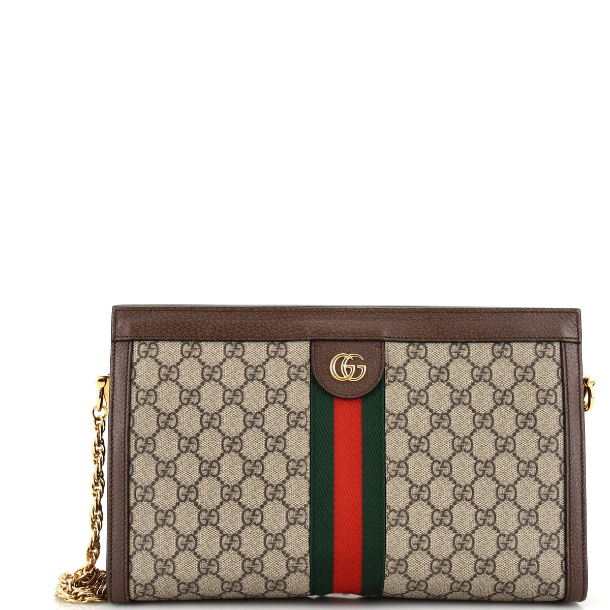 Gucci GUCCI Ophidia Chain Shoulder Bag GG Coated Canvas Medium