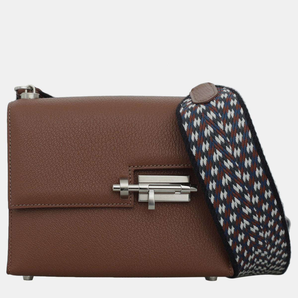 Hermès Brown Leather Verrou Mini Bag