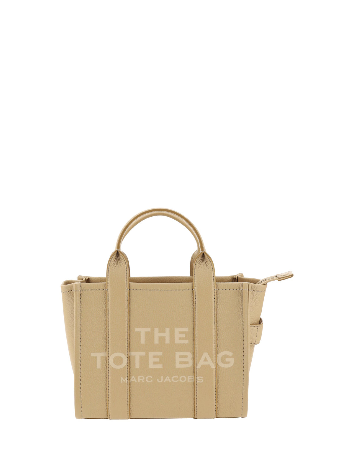 Marc Jacobs Marc Jacobs Babe Top Handle Grained Calf Leather Tote Bag - Camel
