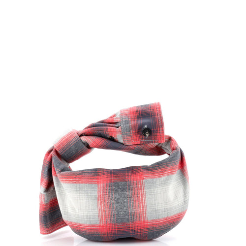 BV Jodie Hobo Shirt Effect Printed Leather Mini