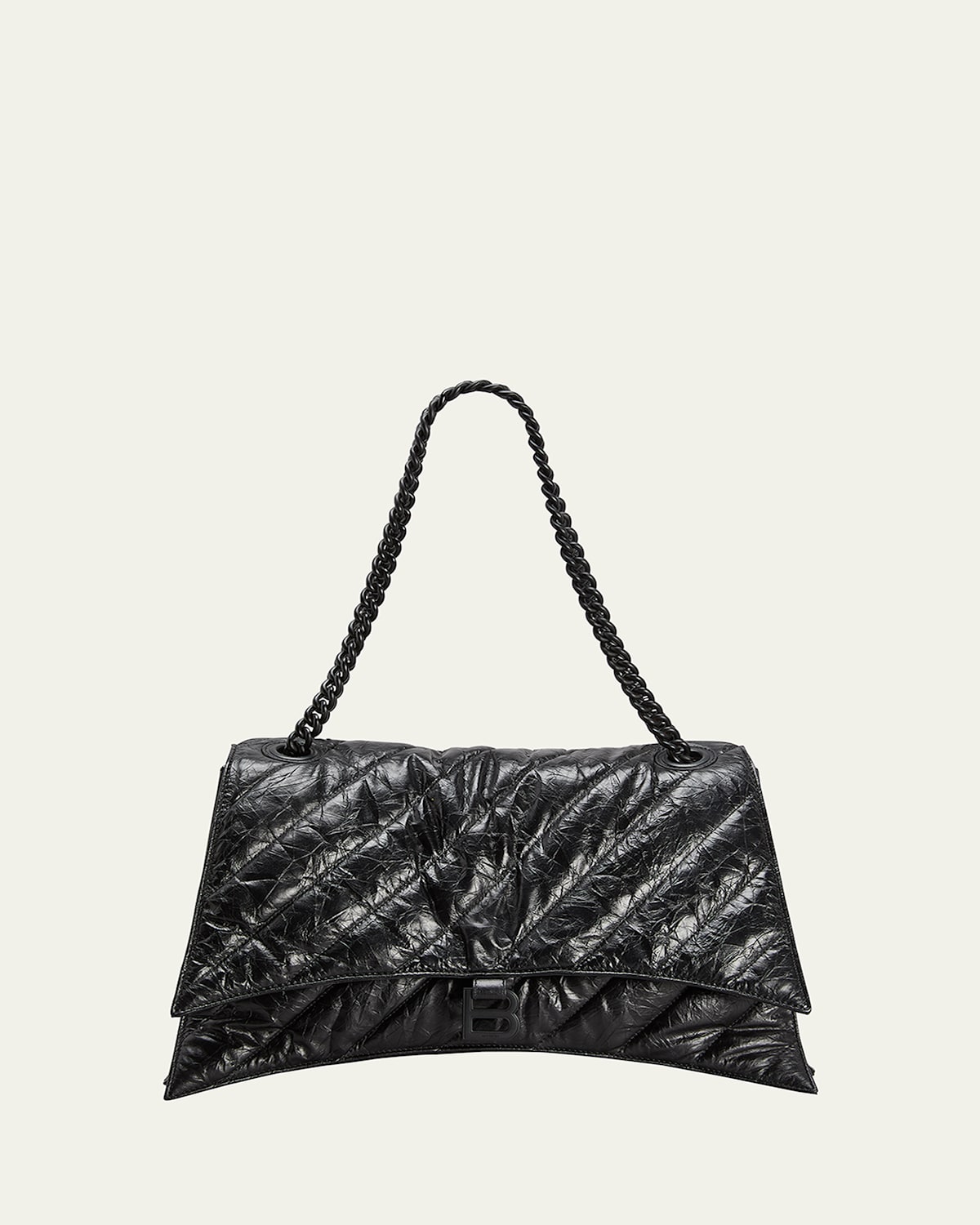 Balenciaga Crush Medium Quilted Chain Shoulder Bag