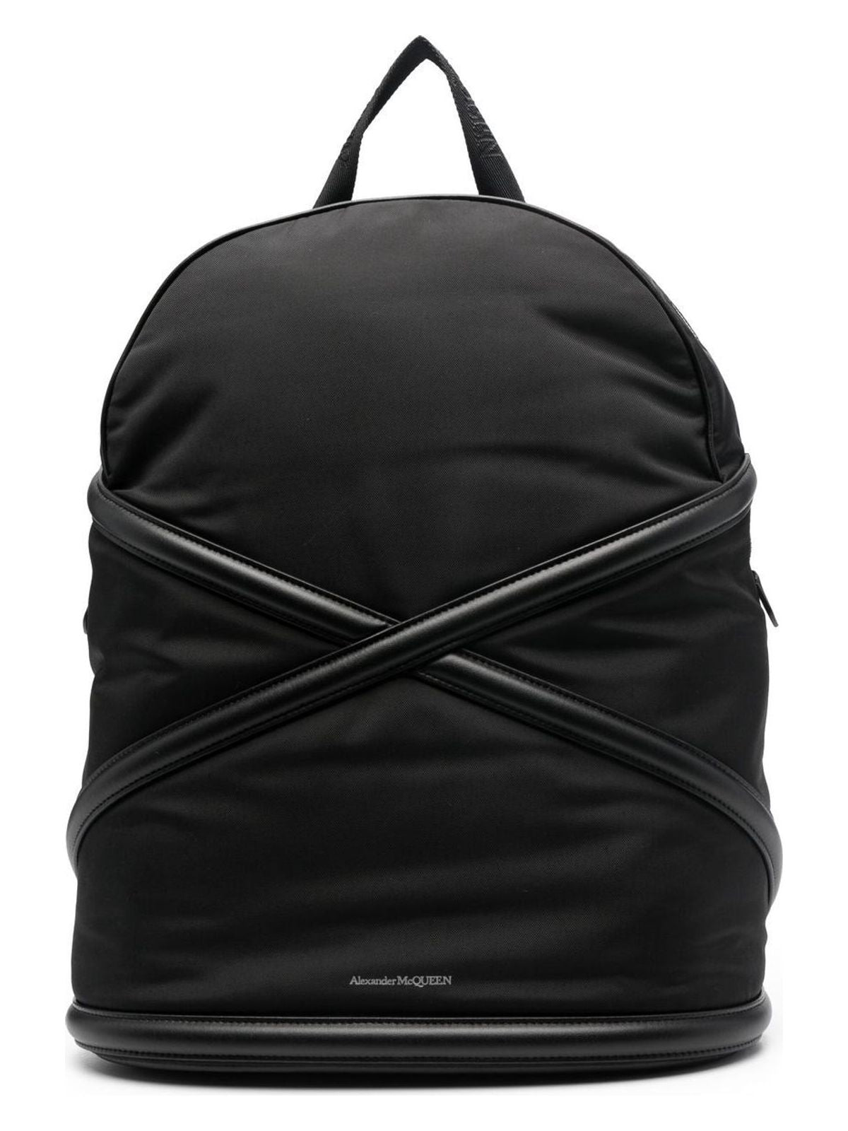 Alexander Mcqueen Men's Harness Backpack in Black | 7262881AALC1000