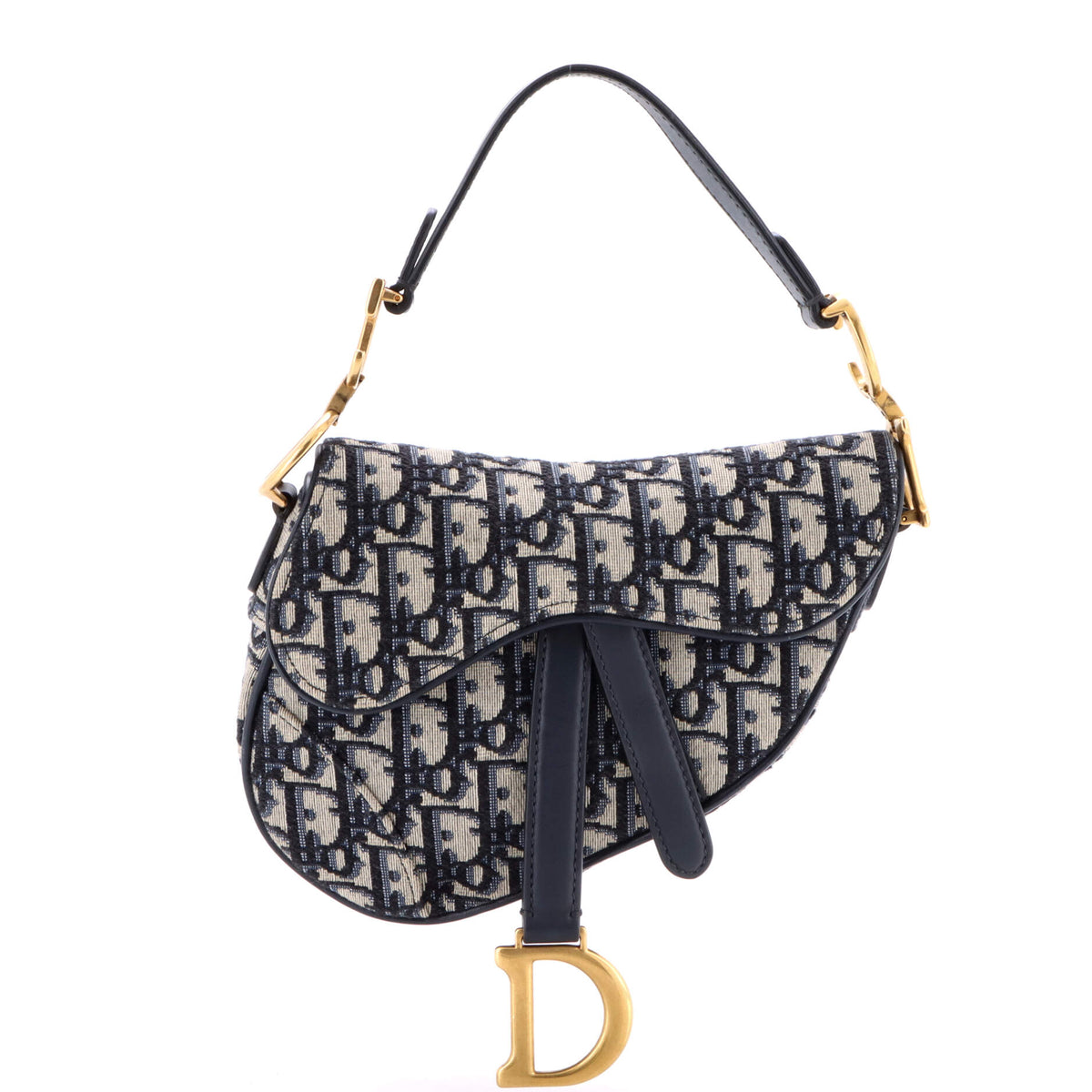 Christian Dior Saddle Handbag Oblique Canvas Mini