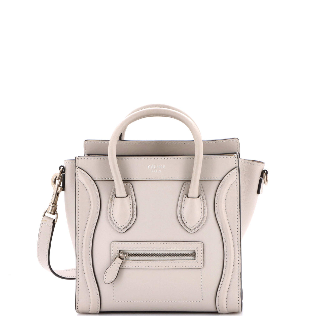 Celine CELINE Luggage Bag Smooth Leather Nano