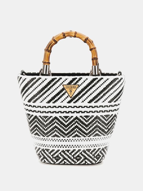 Guess Happyland Raffia Mini Handtasche