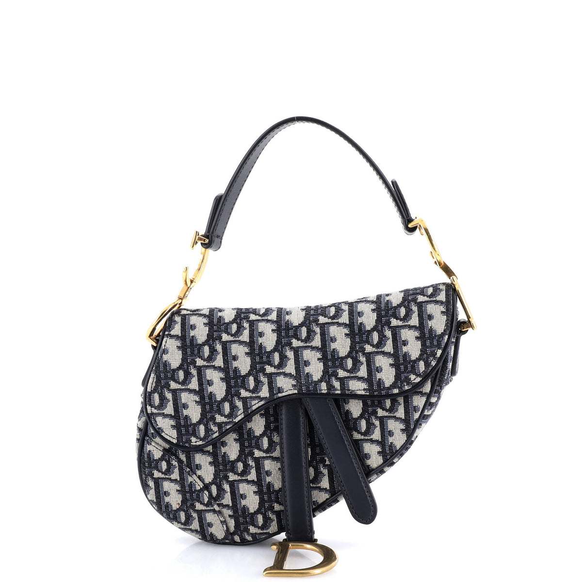 Christian Dior Saddle Handbag Oblique Canvas Mini