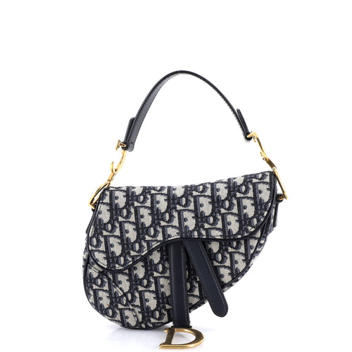 Saddle Handbag Oblique Canvas Mini