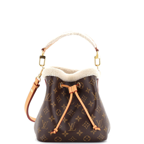 NeoNoe Handbag Monogram Canvas with Shearling BB