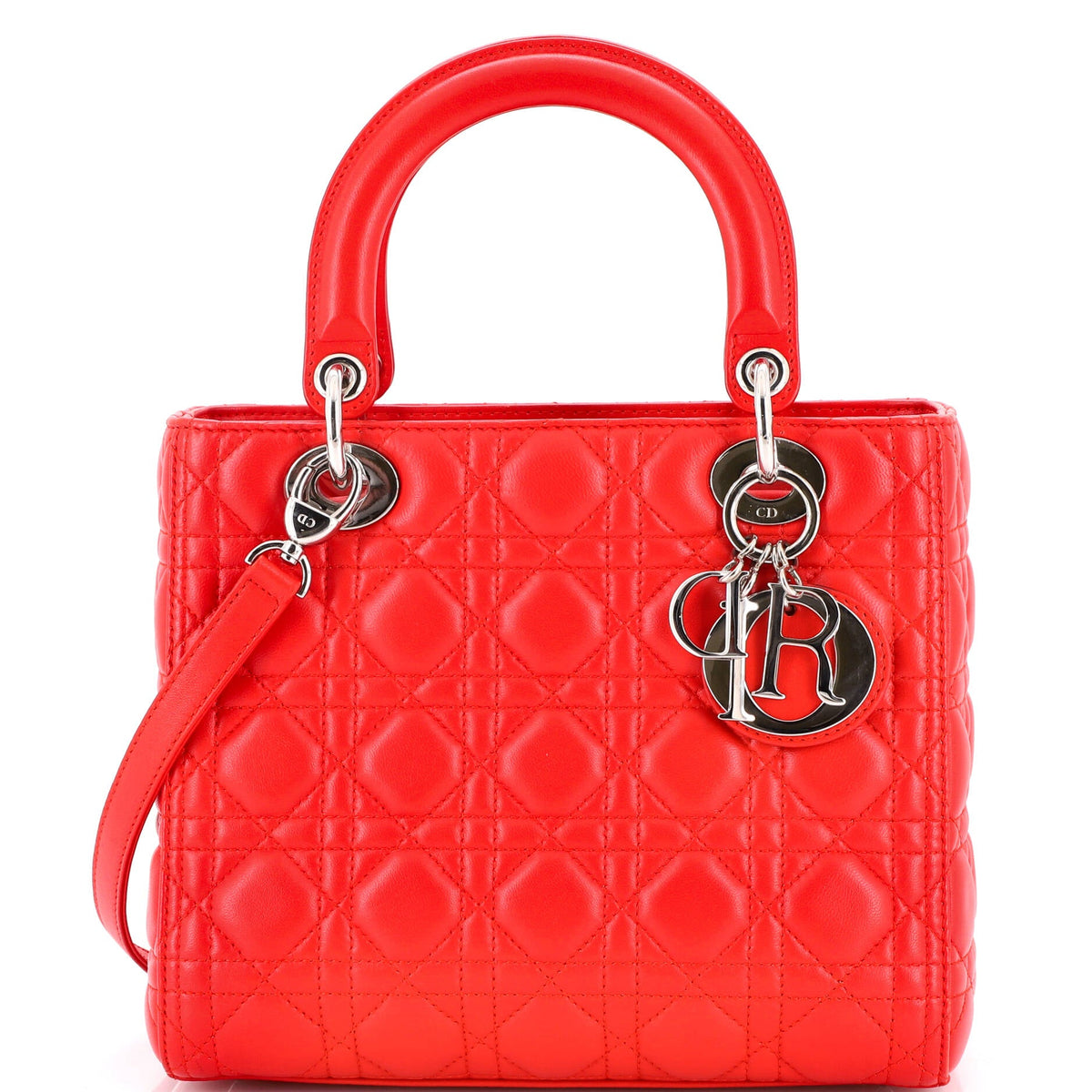 Christian Dior Lady Dior Bag Cannage Quilt Lambskin Medium