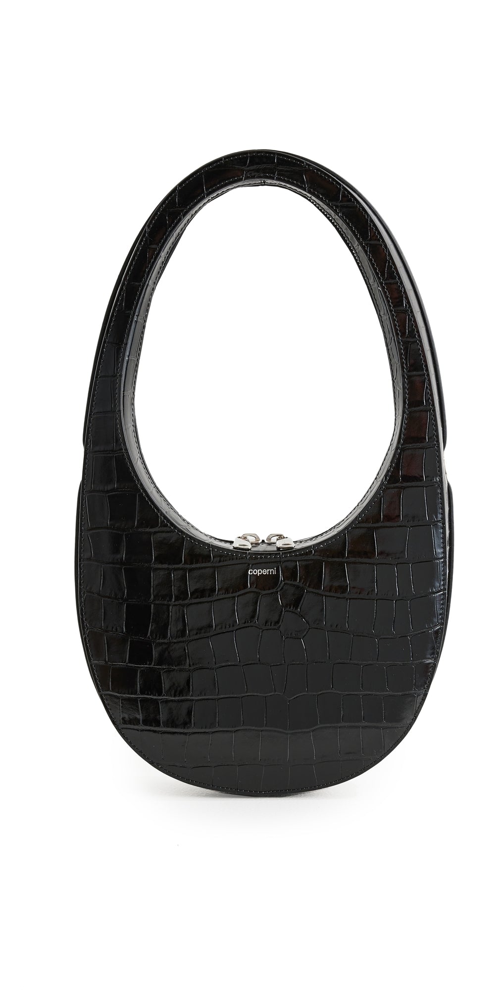 Coperni Croco Crossbody Swipe Bag Black One Size