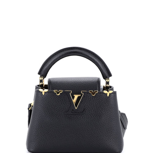 Capucines Bag Leather with Embellished Detail Mini