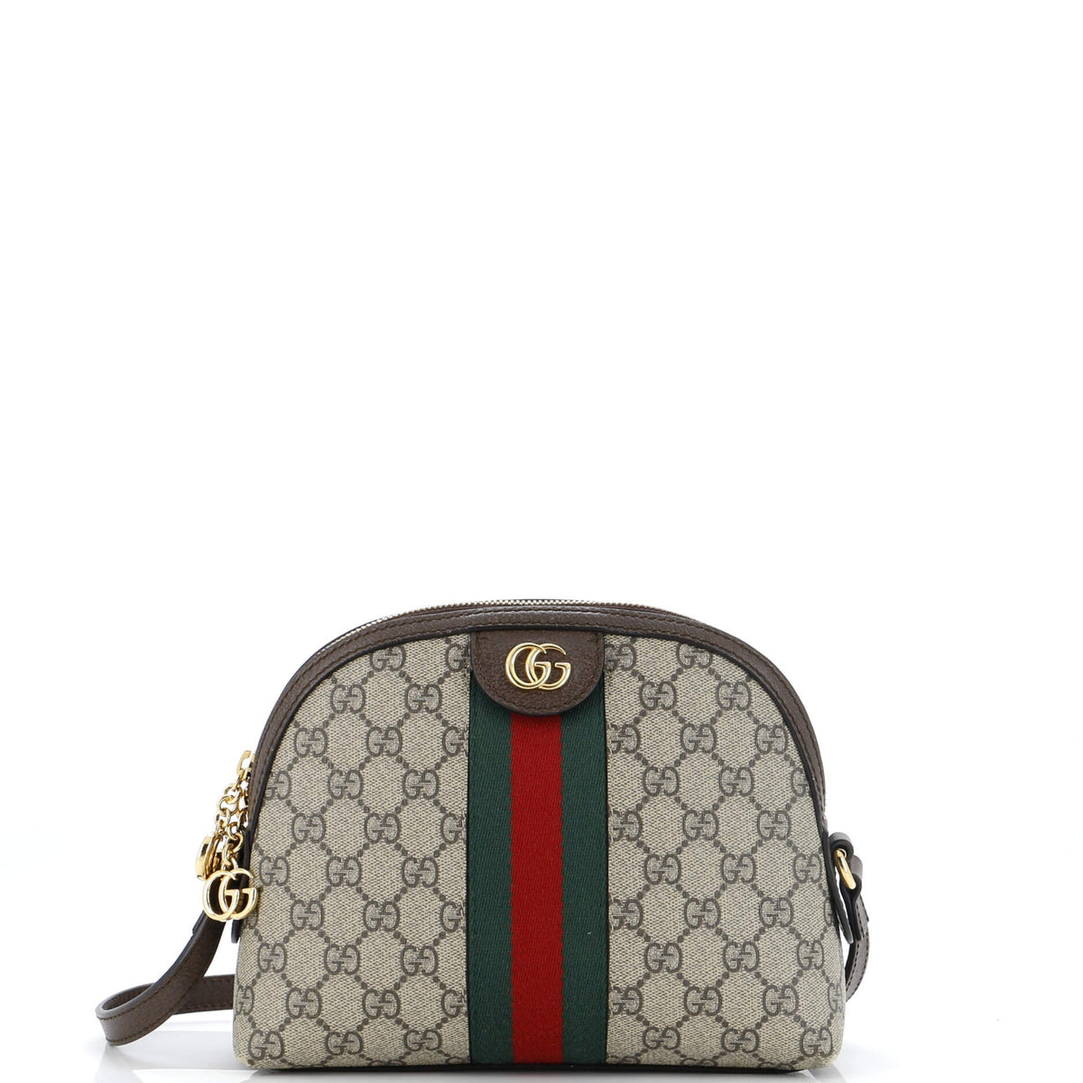 Gucci GUCCI Ophidia Dome Shoulder Bag GG Coated Canvas Small