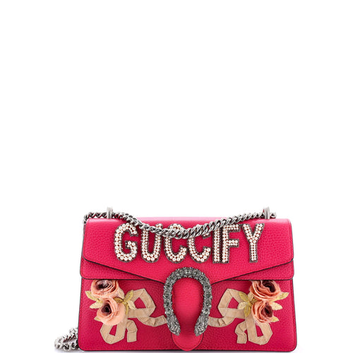 GUCCI Dionysus Bag Embellished Leather Small