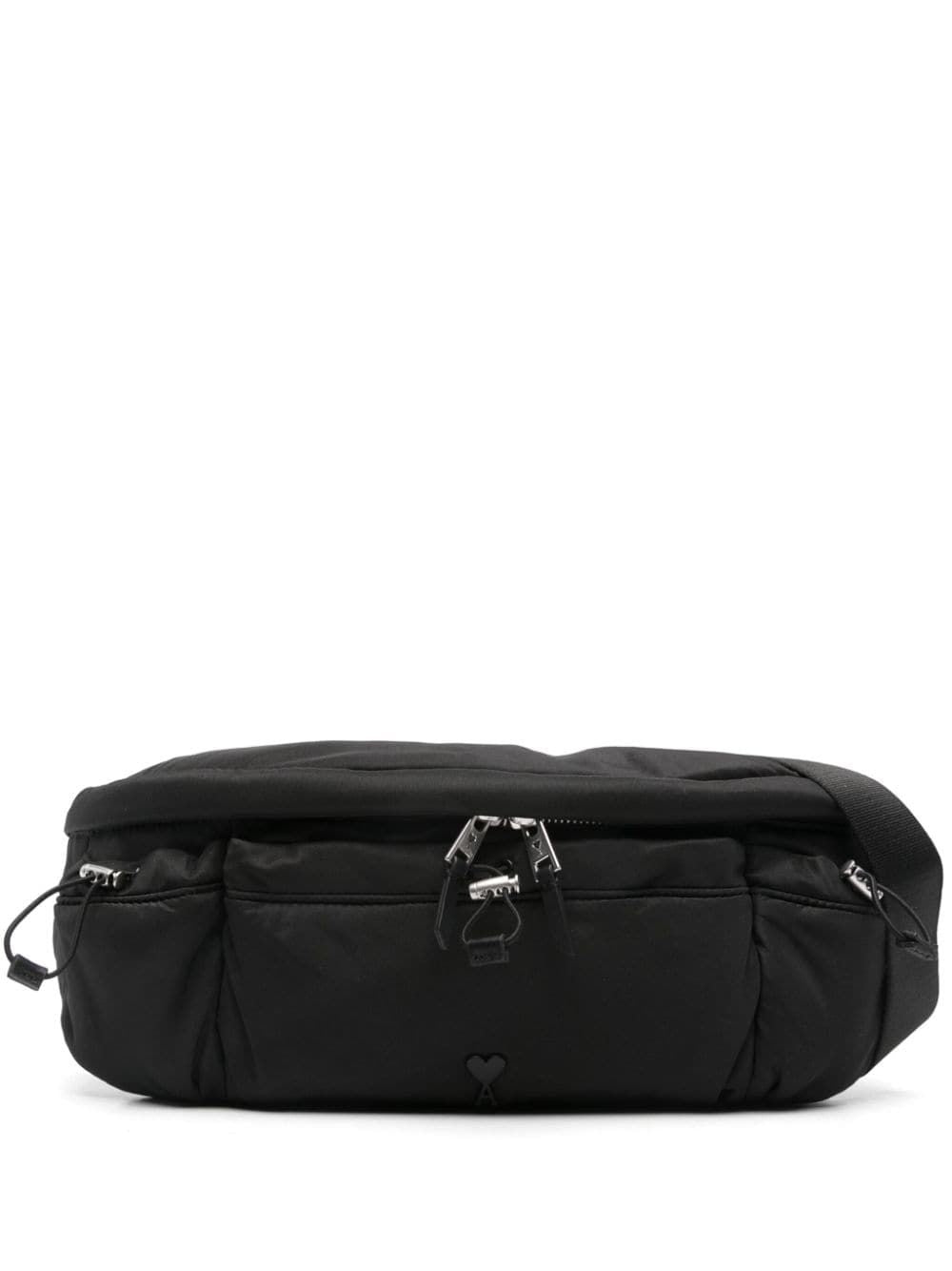 Ami Paris Men's Ami De Coeur Bumbag in Black | ULL403AW0021