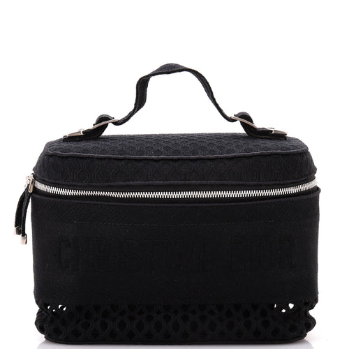 DiorTravel Vanity Case Embroidered Canvas with Mesh