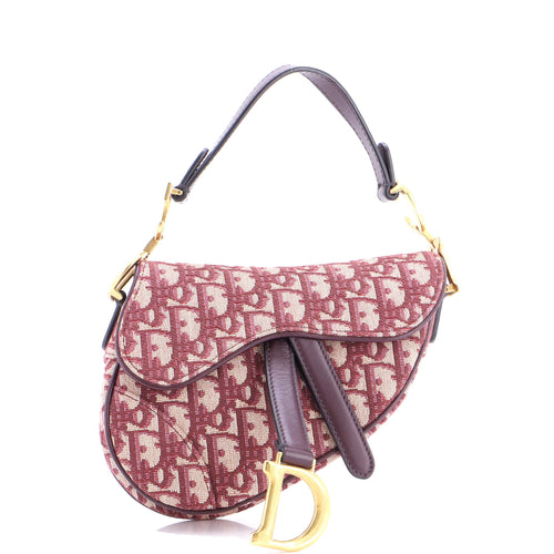 Saddle Handbag Oblique Canvas Mini