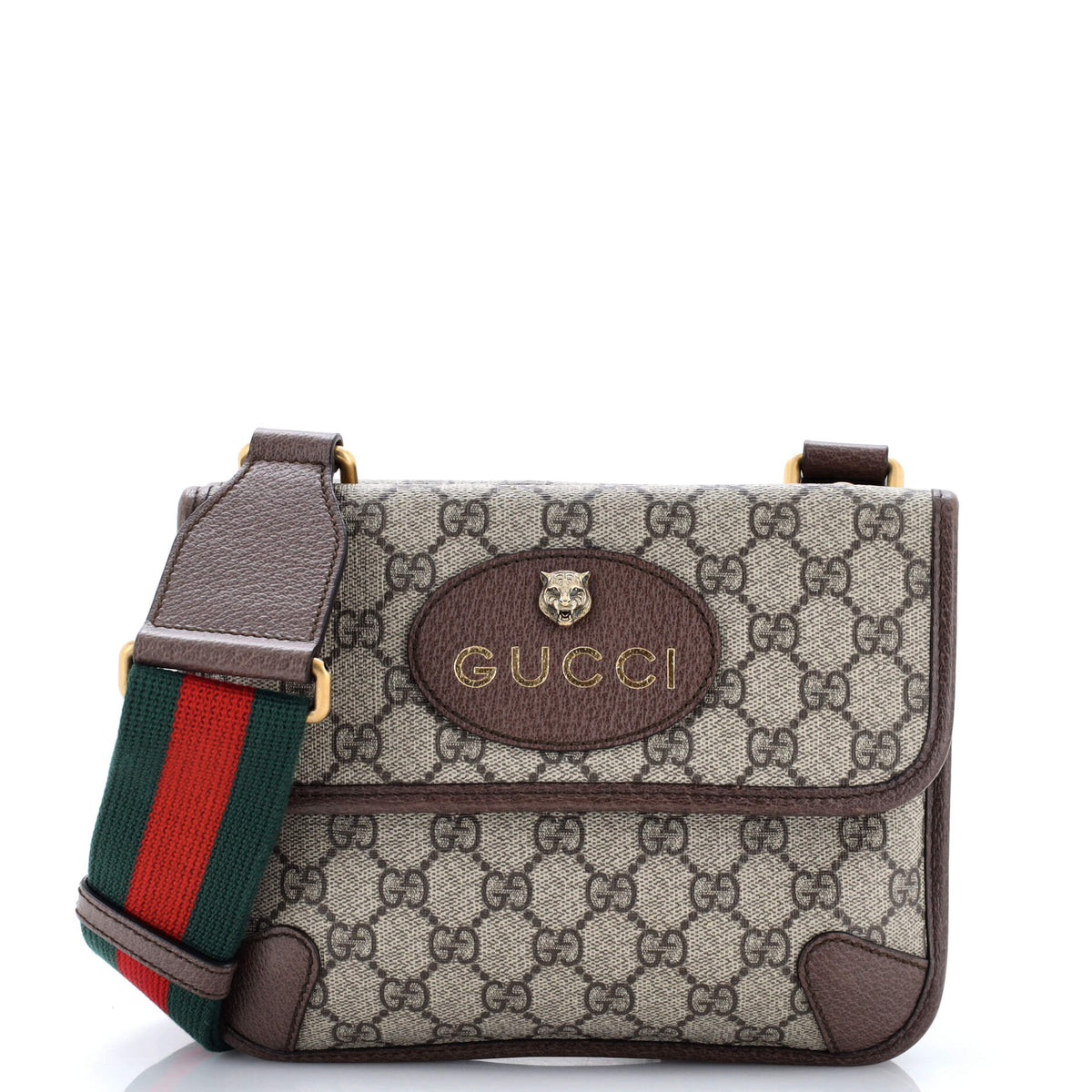 Gucci GUCCI Neo Vintage Flap Messenger GG Coated Canvas Small