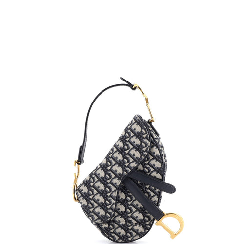 Saddle Handbag Oblique Canvas Mini
