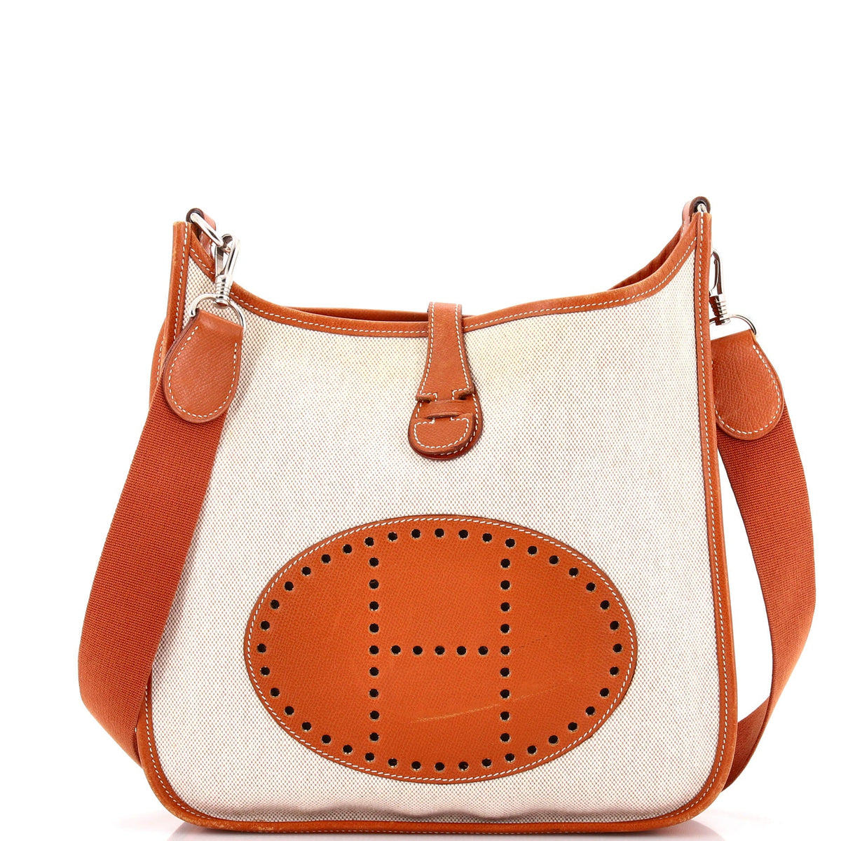 Herm?s Evelyne Bag Gen III Toile and Leather PM