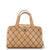 CHANEL Surpique Boston Bag Quilted Leather Large