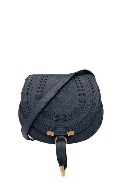 Chloé Women's Marcie Small Leather Crossbody Bag in Blue | Size UNI | CHC22AS680I314C4