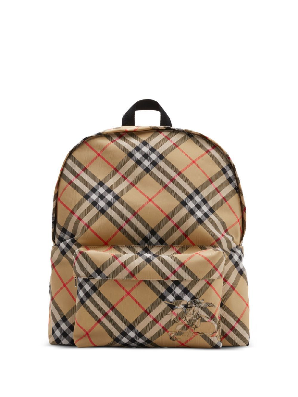 Burberry Men's Check Backpack in Nude & Neutrals | Size UNICA | 8091312