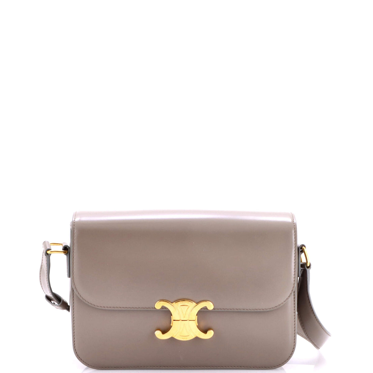 Celine CELINE Triomphe Shoulder Bag Smooth Calfskin Medium